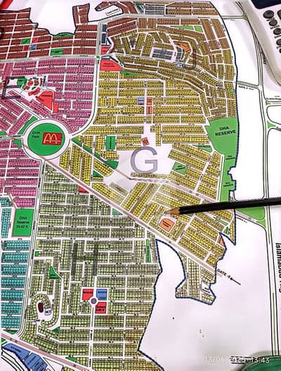 1 Kanal Double Gate Plot For Sale Sector G, DHA Phase 2, Islamabad