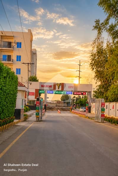 گُلبرگ سِٹی قینچی موڑ,سرگودھا میں 7 مرلہ رہائشی پلاٹ 1.0 کروڑ میں برائے فروخت۔