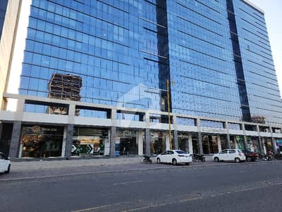 Bank Rented 1400 sqft Showroom Facing Main Jinnah Avenue with Basement and Mezzanine Floor