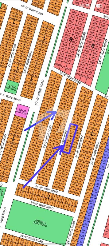 L-958, 80 Sq Yard, Gold Block