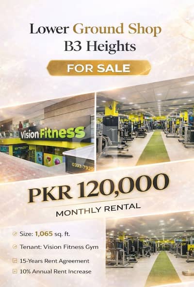 Prime Rental Shop for Sale 1065 Sqft | High Income Opportunity
