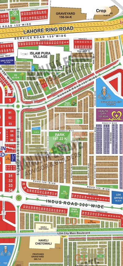Park Facing Plot Only Near To 147 Kanal Park Main CBD SHARIF MEDICLE HOSPITAL BUY TODAY Lahore Best Society