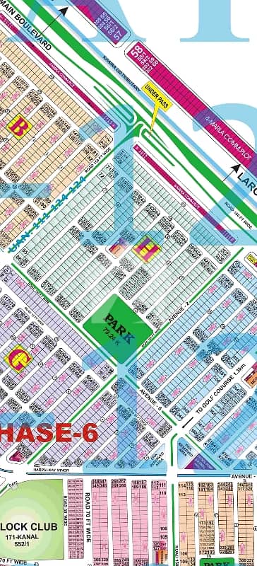 1 Kanal Plot Phase 6 Near To Park H-Block For Sale In DHA Lahore