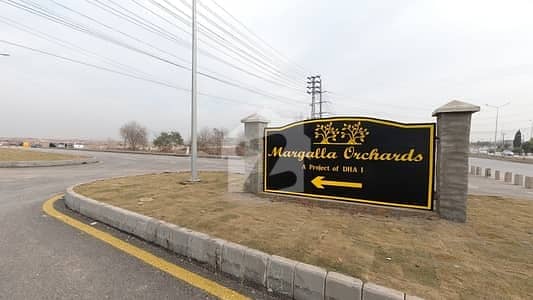 1 Kanal (500 Sq/Yards) Main Boulevard Plot for Sale Block G DHA Margalla Orchard Park Road Islamabad.