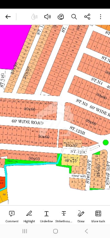 Street# 123b Plot 74.60 Feet Road Cda Clear