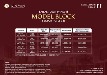 Kanal Possession Able Plot Available For Sale In Faisal Town Phase 2