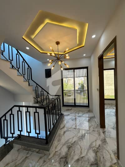 Brand New 5 Marla Modern House, Palm Villas Canal Road, Opposite Sozo Water Park, Registry Intiqal.
