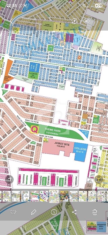 1 Kanal Hot Location Plot For Sale In DHA Phase 9 Prism Q Block Near Theme Park 120ft Wide Road Possession Plot