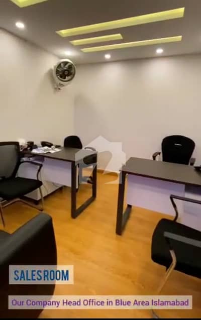 Cozy & Modern Fully Furnished 1900 Square Feet Office For Rent Blue Area Islamabad 2nd Floor