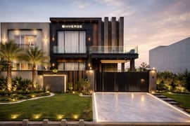 A Luxurious Mansion With 10 KV Sollar. Wide Approach Excellent Location DHA 9 Town House For Sale