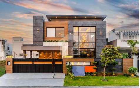 1 Kanal Top Quality Build Luxurious Beautiful Modern Design Villa For Sale With Out Furnished In DHA Lahore Phase 6 Prime Location