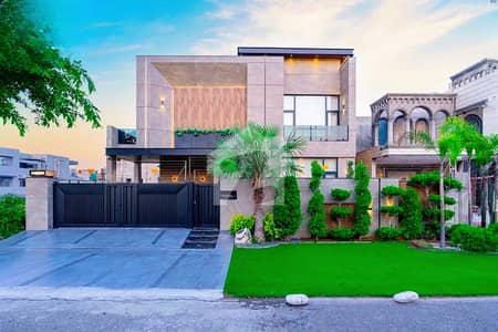 10 Marla Top Quality Build Luxurious Beautiful Modern Design Villa With Basement For Sale In DHA Lahore Phase 7 Prime Location Near Mosque