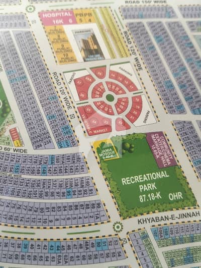 1 Kanal Plot In Lda Avenue 1 On 80 Ft Road Semi Commercial Plot