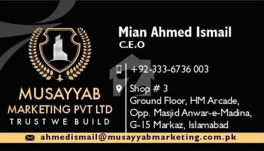 ایف ۔ 15/1 ایف ۔ 15,اسلام آباد میں 1 کنال رہائشی پلاٹ 3.1 کروڑ میں برائے فروخت۔