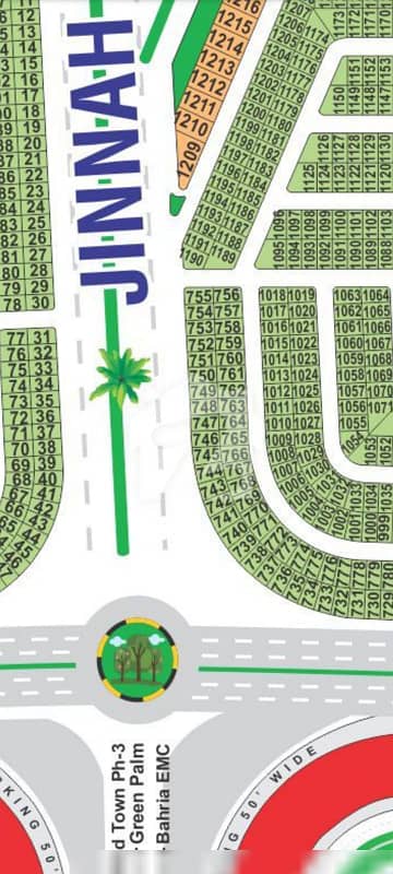 10 Marla Park Facing Plot For Sale LDA City Lahore Block L Phase 1, Jinnah Sector