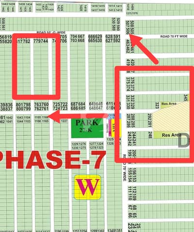 Phase 7 W Block Corner 70 Feet Road