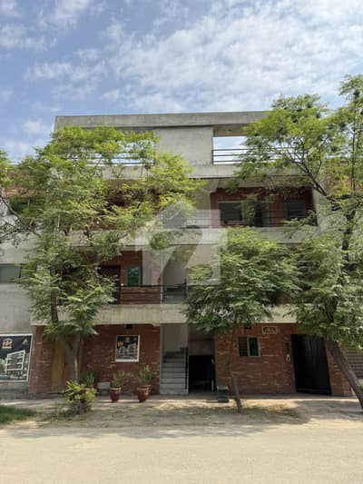 Top Floor Fully Furnished 1.5 Marla Apartment With One Bed, One Kitchen, One Living Room And One Bathroom.