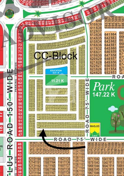 5-Marla Residential Plot Hot Location in CC Block LDA City Lahore
