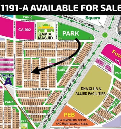 01 Kanal Super Hot Location Plot Walking Distance From Functional Park Masjid