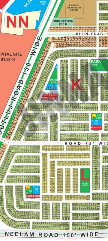 Top Location Corner +75 Feet Road Plot For Sale K block LDA City Highly Recommend For investment