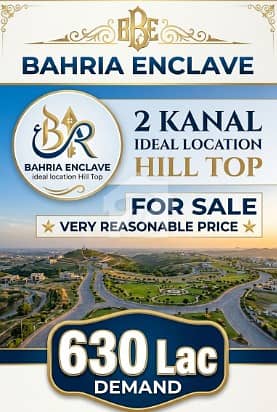 Bahria enclave 2 kanal ideal location Hill Top