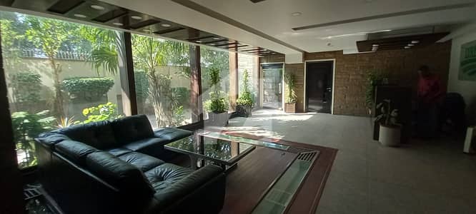Fully Furnished 1200 Sq Yards HOUSE For OFFICE Use Only With Green Lavish Lawn And Generator