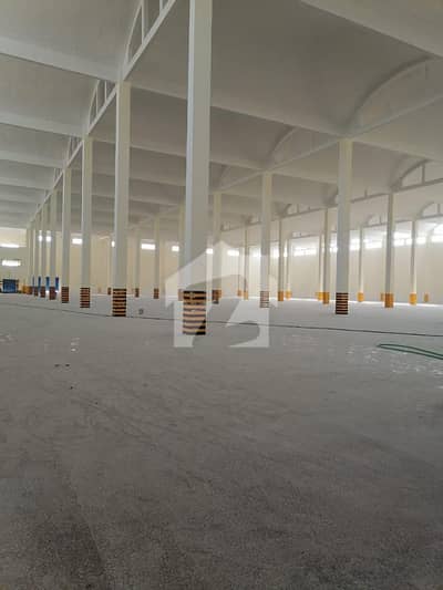 Port Qasim Eastern Zone 120000 Sq Ft Space With 40 Feet Hight RCC With Huge Car And Bikes Parking