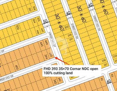 Prime 10 Marla Proper Corner Plot For Sale In Faisal Hills D-Block #393 - 3570 Cutting Land 100% Solid