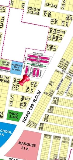 9 Prism R Block | 4 Marla Commercial Plot 2side open For Sale