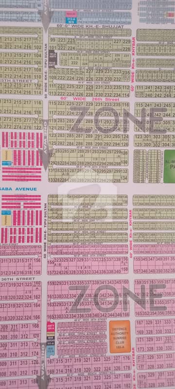 2000 yards plot east open Zone E DHA Karachi