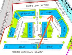 Bahria Town Phase 4 Paradise Gateway Commercial Plots Available on Cash