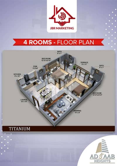 Plot # 5-D/3, Nazimabad, Khilafat Chowk, 3Bed 875sq Ft, Apartment For Sale In 4 Year Easy Installment Plan | Prime Location