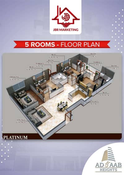 Plot # 5-D/3, Nazimabad, Khilafat Chowk, 5Bed, 1350sq Ft, Apartment For Sale In 4 Year Easy Installment Plan | Prime Location