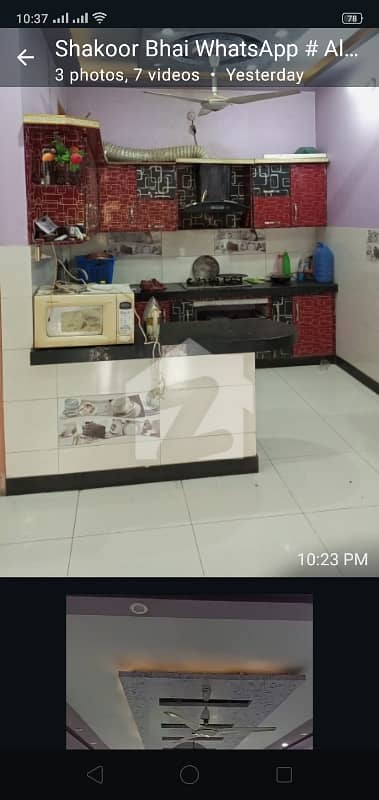 200 Yard Corner 2nd floor West Open 3 Bed Drawing Lounge Parking Space Opposite Siddiqui e Akbar Masjid Anda More Stop