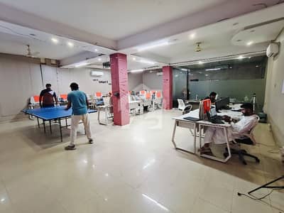 20, Marla Furnished Basement Hall Available For Rent In Johar Town Near Emporium Mall