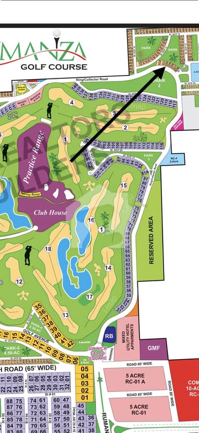 A premium opportunity to own a park-facing 1 Kanal plot in the prestigious Rumanza Golf Community, DHA Multan.