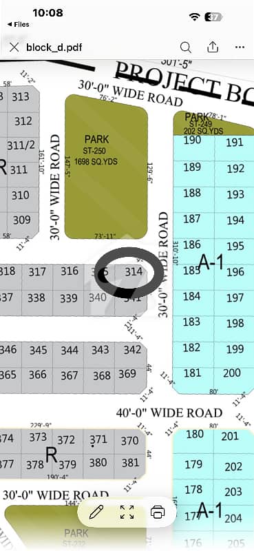Naya Nazimabad Block - D 120SQ Yd Park Face corner Plot For Sale