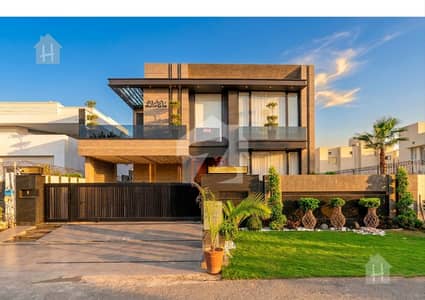1 Kanal House Top Quality Build Luxurious Beautiful Modern Design Villa With Basement For Sale In DHA Lahore Phase 7 Prime Location Near To Raya