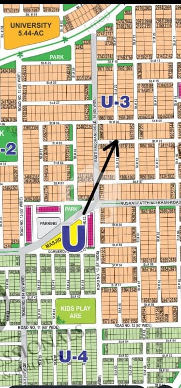 DHA Multan Sector U 1 Kanal Residential Plot Near To Park, Masjid And Commercial.