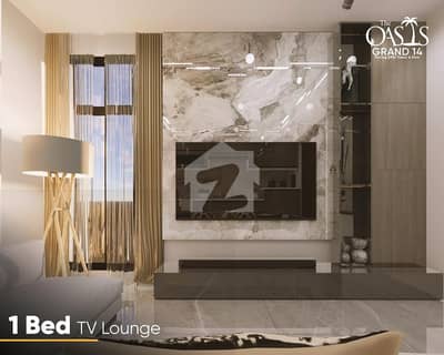 1 BEDROOM APARTMENT ON EASY INSTALLMENT PLAN FOR SALE IN SECTOR C BAHRIA TOWN LAHORE