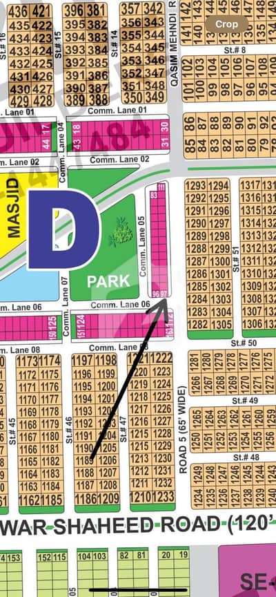 D-4 MARLA CORNER COMMERCIAL PLOT LOW DC
