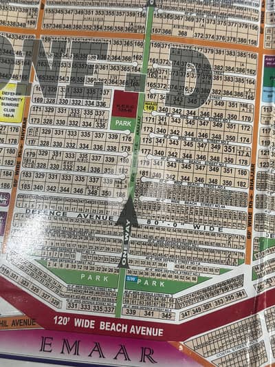 Park Facing 500 Yards Plot for Sale DHA Phase 8 (Defence Streets)