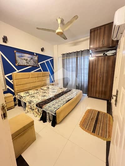 Apartment For Rent One Bed Tv Lounge Bath Kitchen Best View Open Lobi Gulberg Green Samama Mall