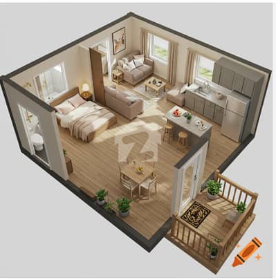 Apartment In alkabir Town Phase 2 Damax Gold Mall & Residence