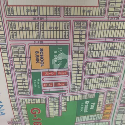 30*60 Beautiful Plot For Sale In G16/1