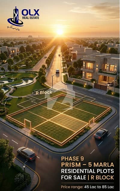 Phase 9 Prism 1 Kanal (20 Marla) Residential Plots for Sale | E, N, Q, C, M, F Blocks Prime Location Deals