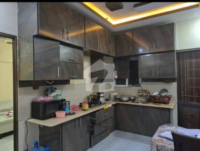 Al RAUF SKY CORNER | NEW BUILDING | FOR SALE | NEW KITCHEN | 2BED DRAWING DINNING | LIFT | BASEMENT PARKING | NEAR HBL BANK | ONLY SWEET WATER | SOLAR SYSTEM | SECTOR 11E NORTH KARACHI | 900SQFT | ( DEMAND 95 LACS ) 45,000 RENTAL INCOME