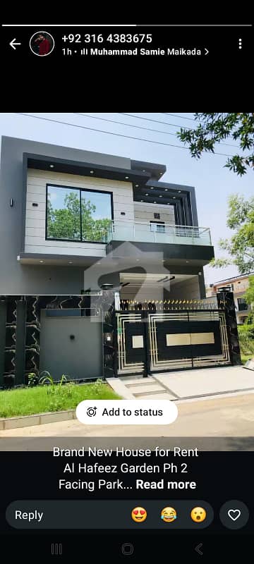 5 marla double story brand luxury house for sale facing park