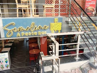 640 Sqft Cornor Lower Ground Shop For Sale In Food Street Phase 7 With Brand Sitting
