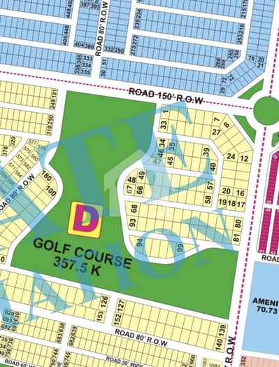 10-Kanal Facing Golf Course only 1-option complete documents file available 10-Kanal Facing Golf Course only 1-option complete documents file available